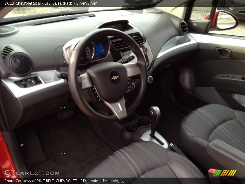 Salsa (Red) / Silver/Silver 2013 Chevrolet Spark LT