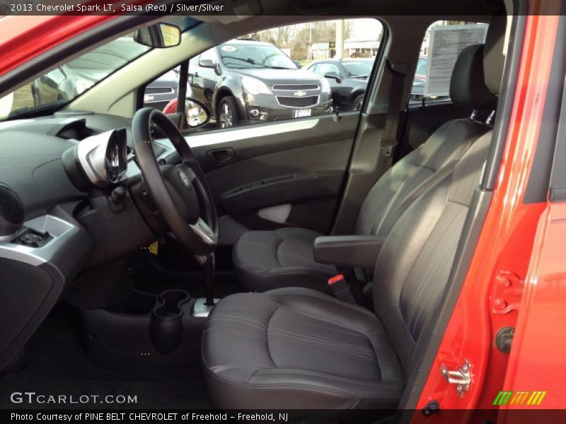 Salsa (Red) / Silver/Silver 2013 Chevrolet Spark LT