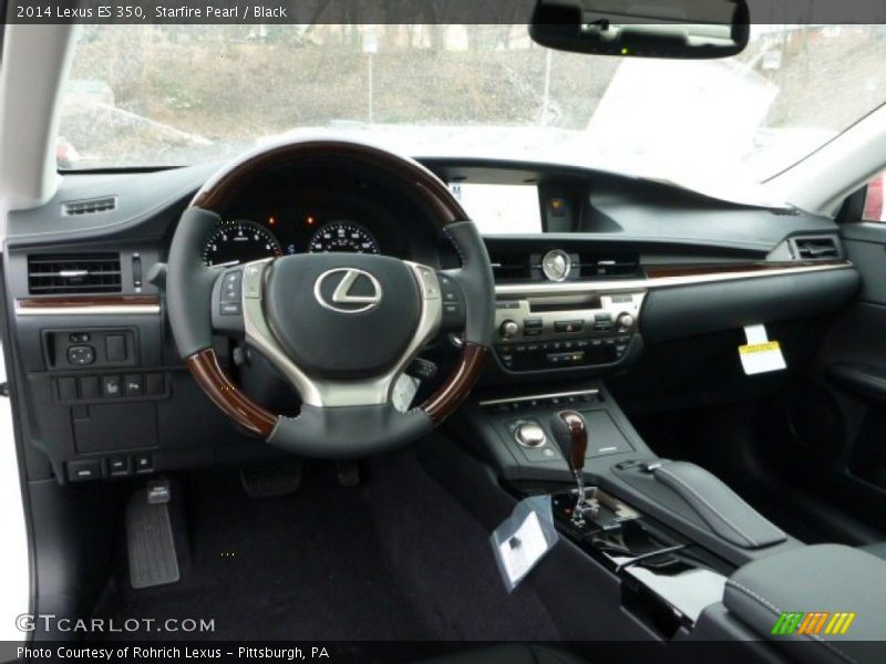 Starfire Pearl / Black 2014 Lexus ES 350