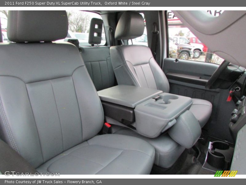 Oxford White / Steel Gray 2011 Ford F250 Super Duty XL SuperCab Utility Truck