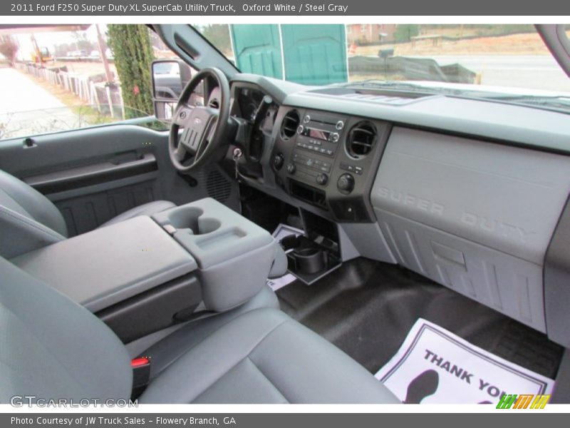 Oxford White / Steel Gray 2011 Ford F250 Super Duty XL SuperCab Utility Truck