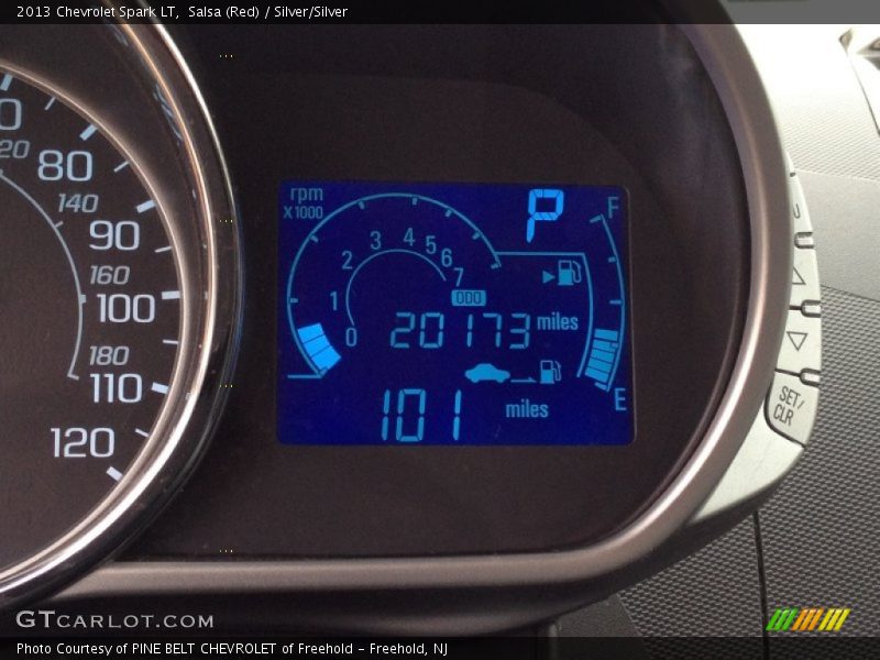 Salsa (Red) / Silver/Silver 2013 Chevrolet Spark LT