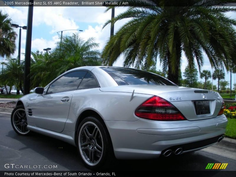 Brilliant Silver Metallic / Ash 2005 Mercedes-Benz SL 65 AMG Roadster