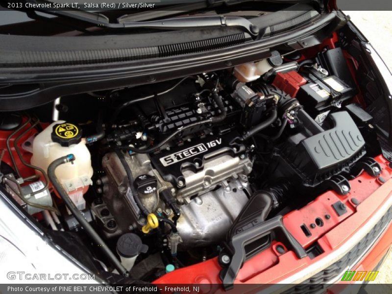 Salsa (Red) / Silver/Silver 2013 Chevrolet Spark LT