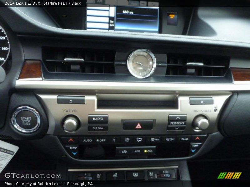 Starfire Pearl / Black 2014 Lexus ES 350