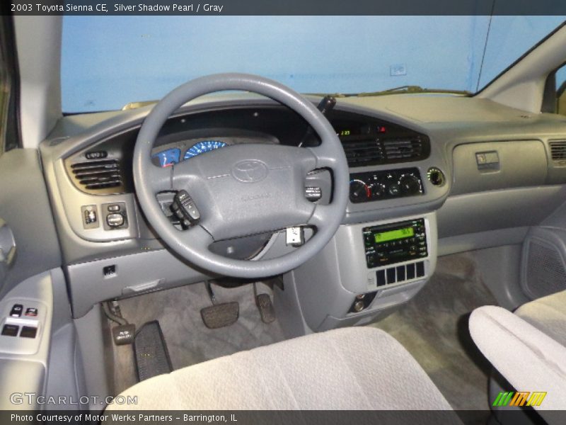 Silver Shadow Pearl / Gray 2003 Toyota Sienna CE