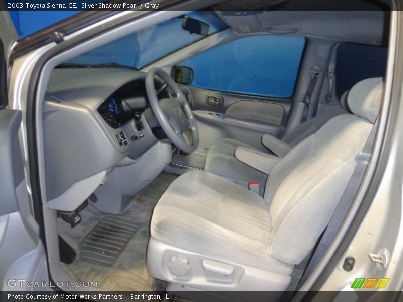 Silver Shadow Pearl / Gray 2003 Toyota Sienna CE