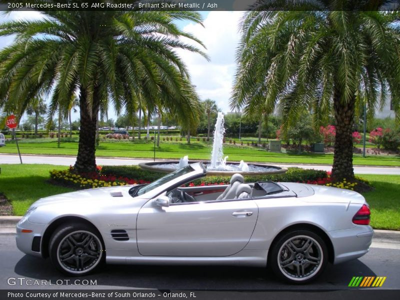 Brilliant Silver Metallic / Ash 2005 Mercedes-Benz SL 65 AMG Roadster