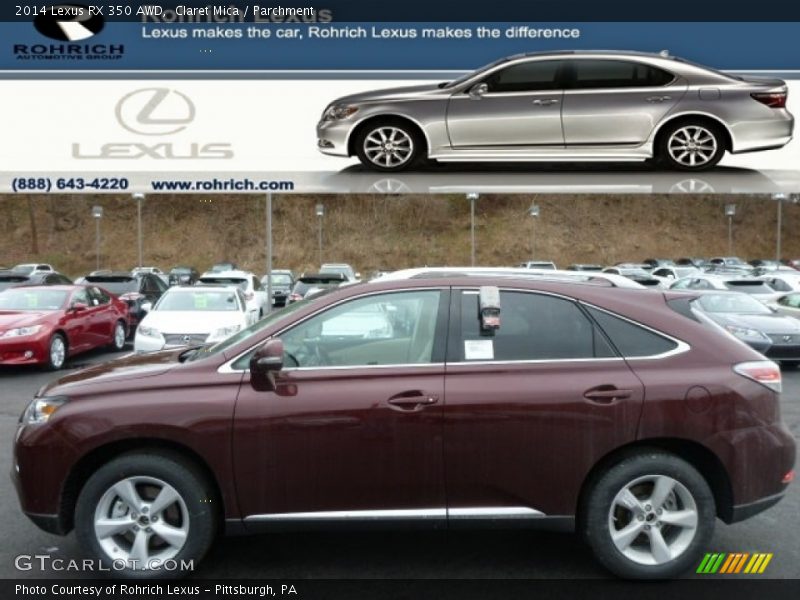 Claret Mica / Parchment 2014 Lexus RX 350 AWD