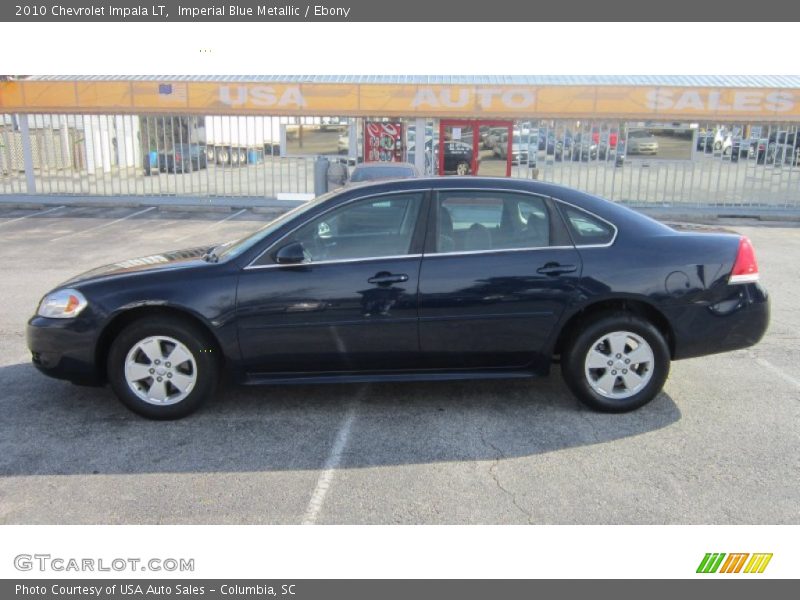 Imperial Blue Metallic / Ebony 2010 Chevrolet Impala LT
