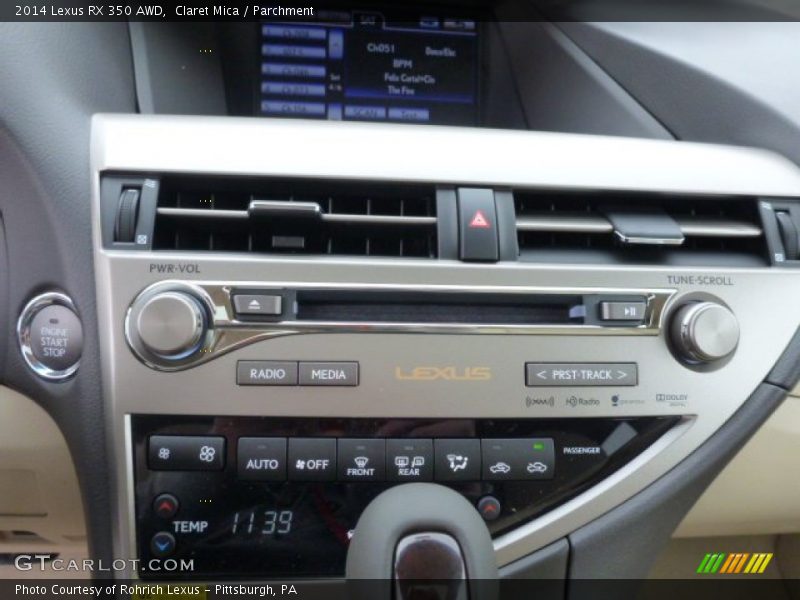 Claret Mica / Parchment 2014 Lexus RX 350 AWD