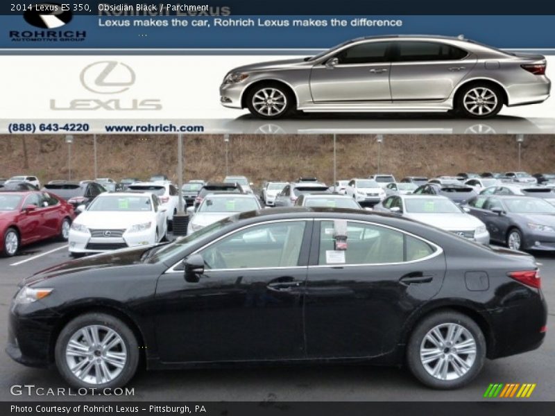 Obsidian Black / Parchment 2014 Lexus ES 350