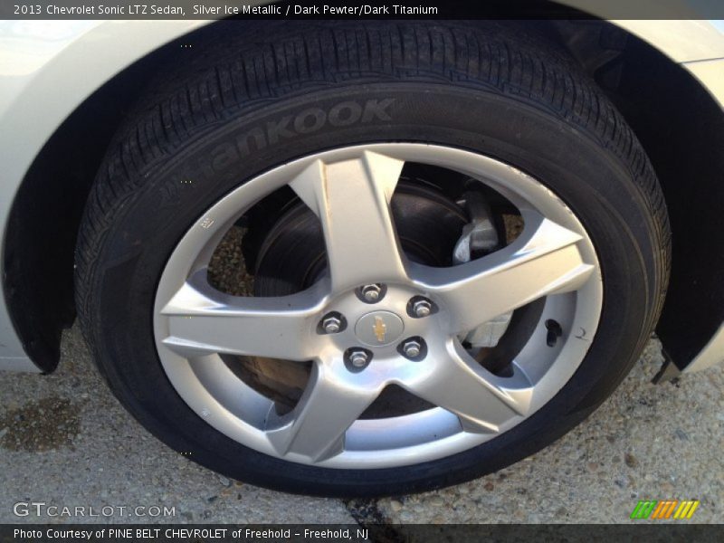 Silver Ice Metallic / Dark Pewter/Dark Titanium 2013 Chevrolet Sonic LTZ Sedan