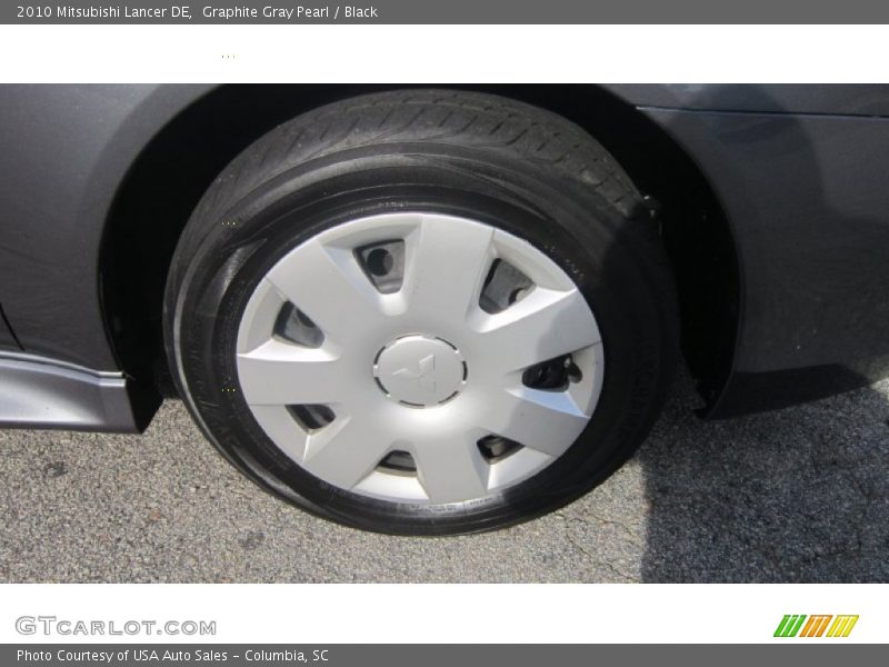 Graphite Gray Pearl / Black 2010 Mitsubishi Lancer DE