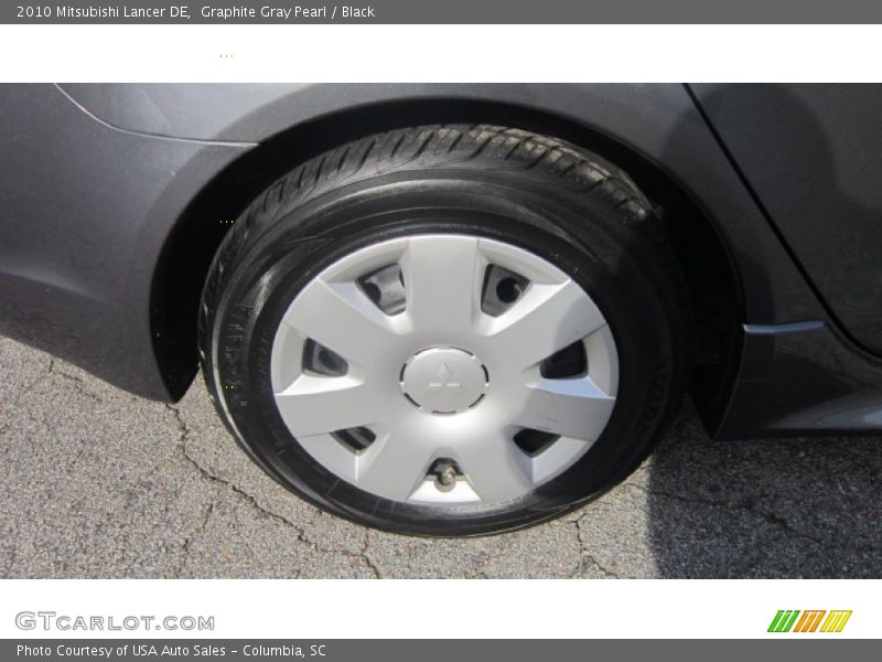 Graphite Gray Pearl / Black 2010 Mitsubishi Lancer DE