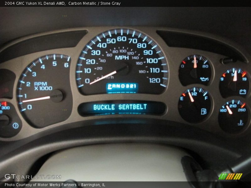 Carbon Metallic / Stone Gray 2004 GMC Yukon XL Denali AWD