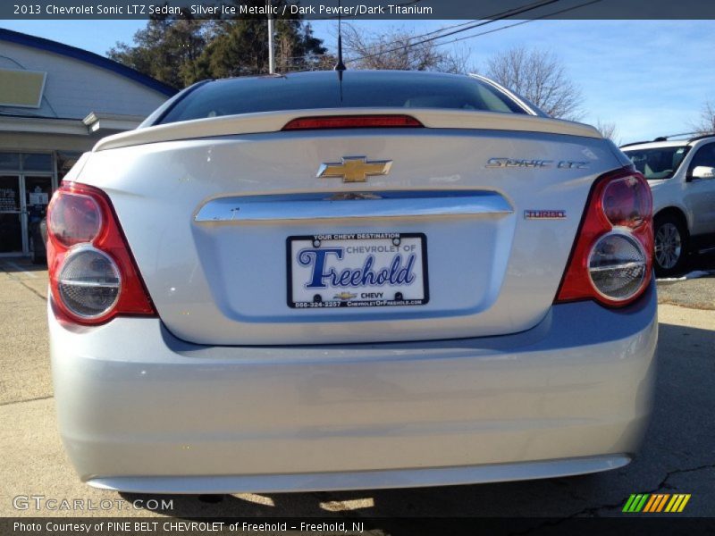 Silver Ice Metallic / Dark Pewter/Dark Titanium 2013 Chevrolet Sonic LTZ Sedan