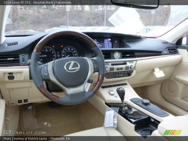 Obsidian Black / Parchment 2014 Lexus ES 350