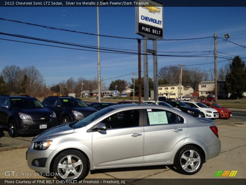 Silver Ice Metallic / Dark Pewter/Dark Titanium 2013 Chevrolet Sonic LTZ Sedan