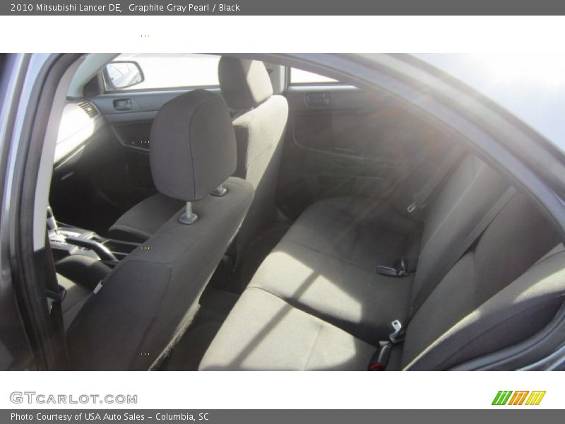 Graphite Gray Pearl / Black 2010 Mitsubishi Lancer DE