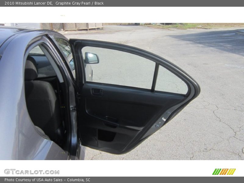 Graphite Gray Pearl / Black 2010 Mitsubishi Lancer DE
