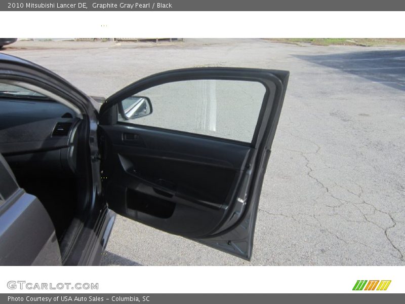 Graphite Gray Pearl / Black 2010 Mitsubishi Lancer DE