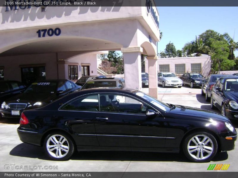 Black / Black 2006 Mercedes-Benz CLK 350 Coupe