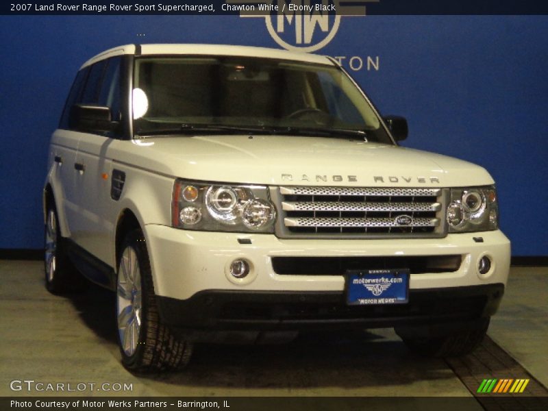 Chawton White / Ebony Black 2007 Land Rover Range Rover Sport Supercharged