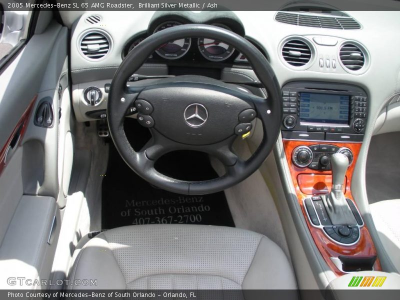 Brilliant Silver Metallic / Ash 2005 Mercedes-Benz SL 65 AMG Roadster