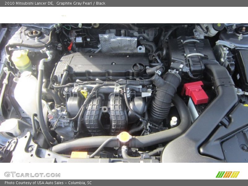 Graphite Gray Pearl / Black 2010 Mitsubishi Lancer DE