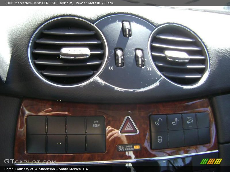 Pewter Metallic / Black 2006 Mercedes-Benz CLK 350 Cabriolet