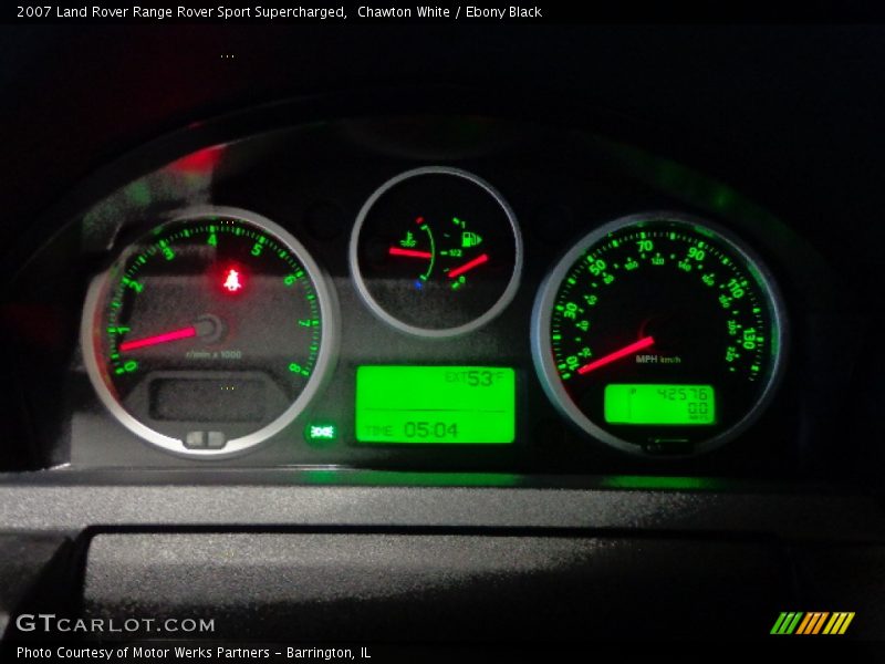 Chawton White / Ebony Black 2007 Land Rover Range Rover Sport Supercharged