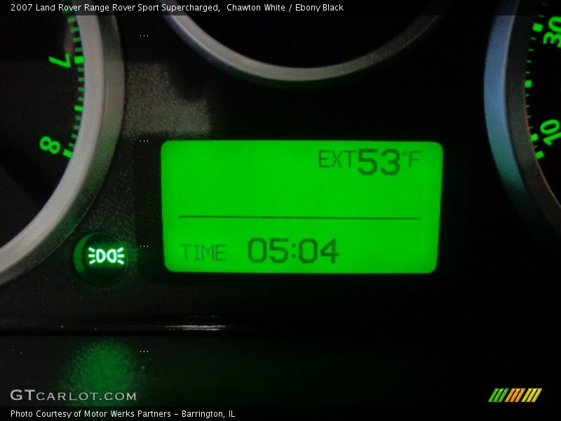 Chawton White / Ebony Black 2007 Land Rover Range Rover Sport Supercharged