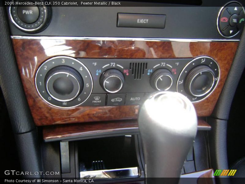 Pewter Metallic / Black 2006 Mercedes-Benz CLK 350 Cabriolet