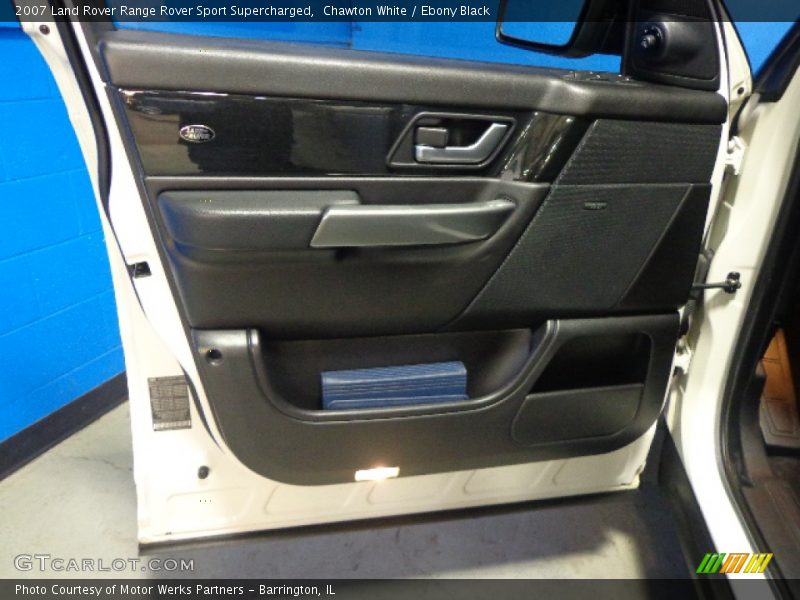 Chawton White / Ebony Black 2007 Land Rover Range Rover Sport Supercharged