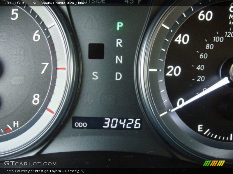 Smoky Granite Mica / Black 2010 Lexus ES 350