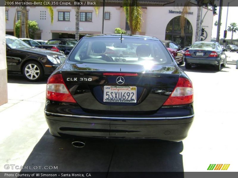 Black / Black 2006 Mercedes-Benz CLK 350 Coupe