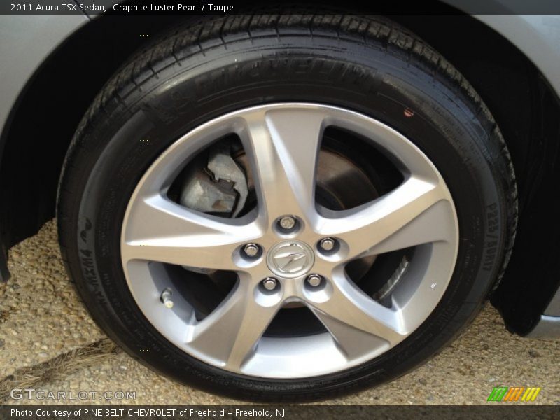 Graphite Luster Pearl / Taupe 2011 Acura TSX Sedan