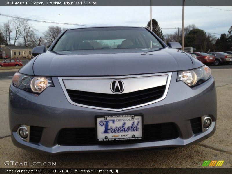 Graphite Luster Pearl / Taupe 2011 Acura TSX Sedan