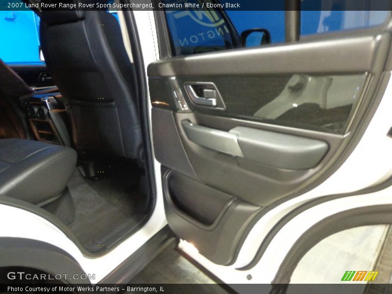 Chawton White / Ebony Black 2007 Land Rover Range Rover Sport Supercharged