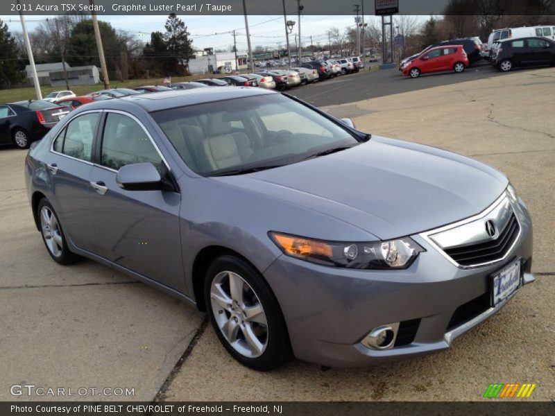 Graphite Luster Pearl / Taupe 2011 Acura TSX Sedan