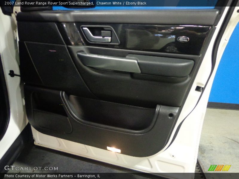 Chawton White / Ebony Black 2007 Land Rover Range Rover Sport Supercharged