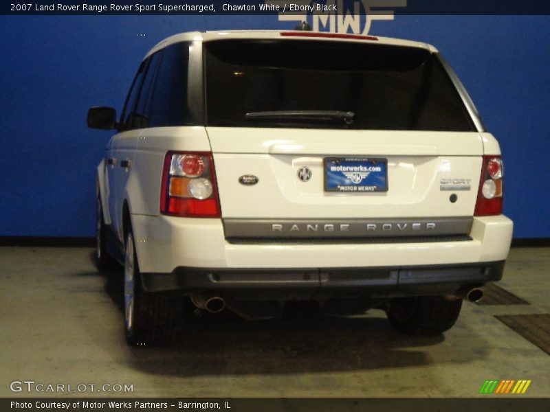 Chawton White / Ebony Black 2007 Land Rover Range Rover Sport Supercharged