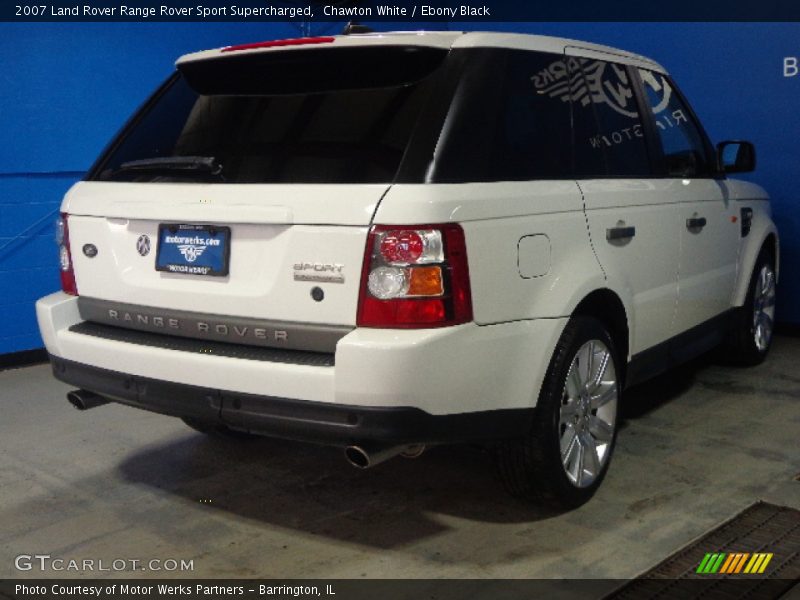 Chawton White / Ebony Black 2007 Land Rover Range Rover Sport Supercharged