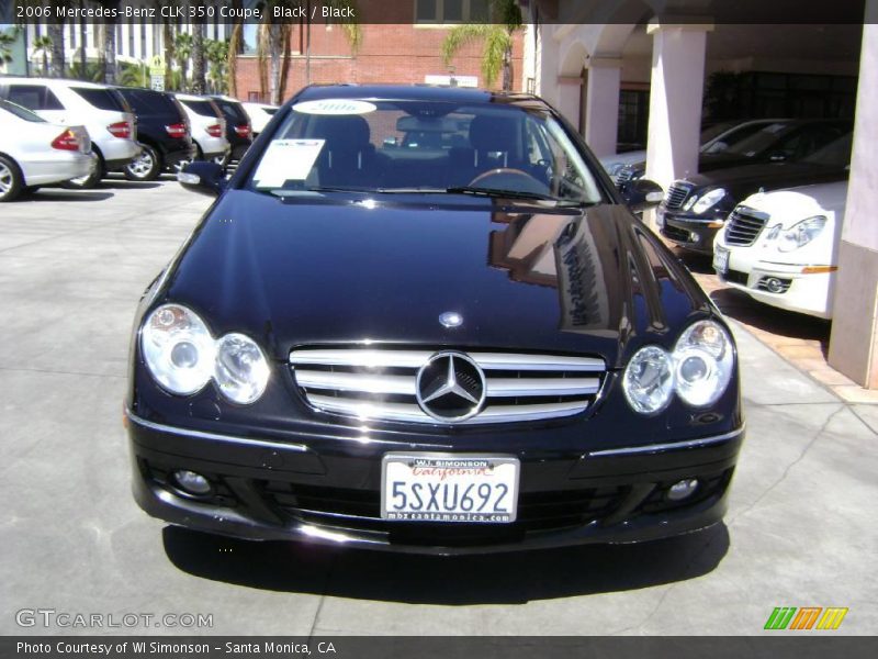 Black / Black 2006 Mercedes-Benz CLK 350 Coupe