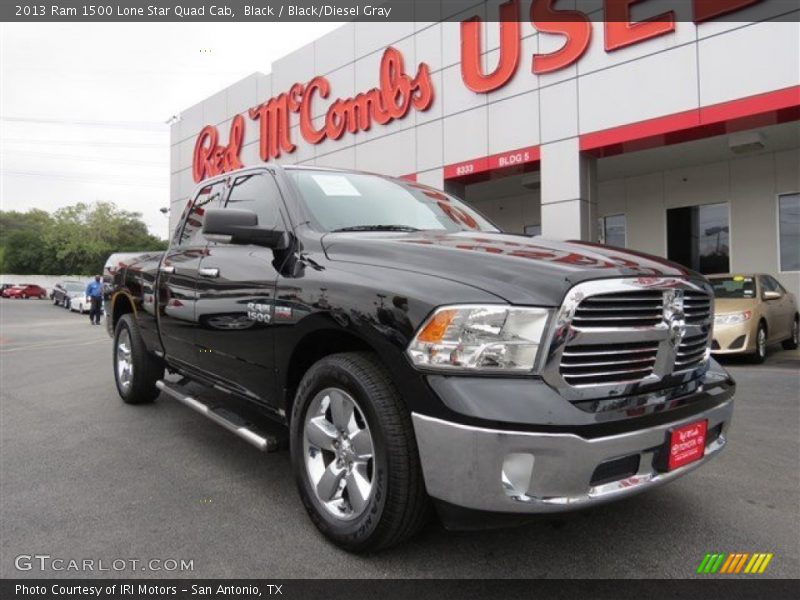 Black / Black/Diesel Gray 2013 Ram 1500 Lone Star Quad Cab