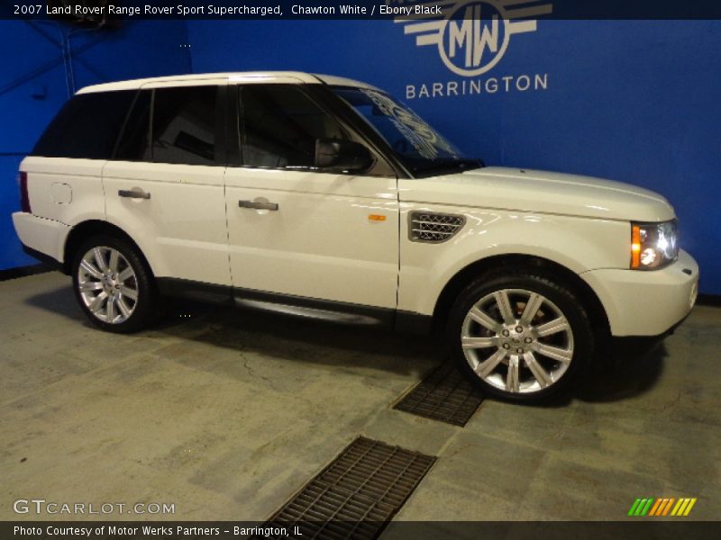 Chawton White / Ebony Black 2007 Land Rover Range Rover Sport Supercharged