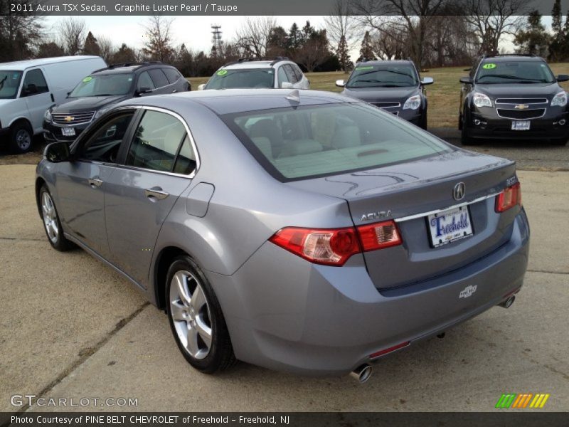 Graphite Luster Pearl / Taupe 2011 Acura TSX Sedan