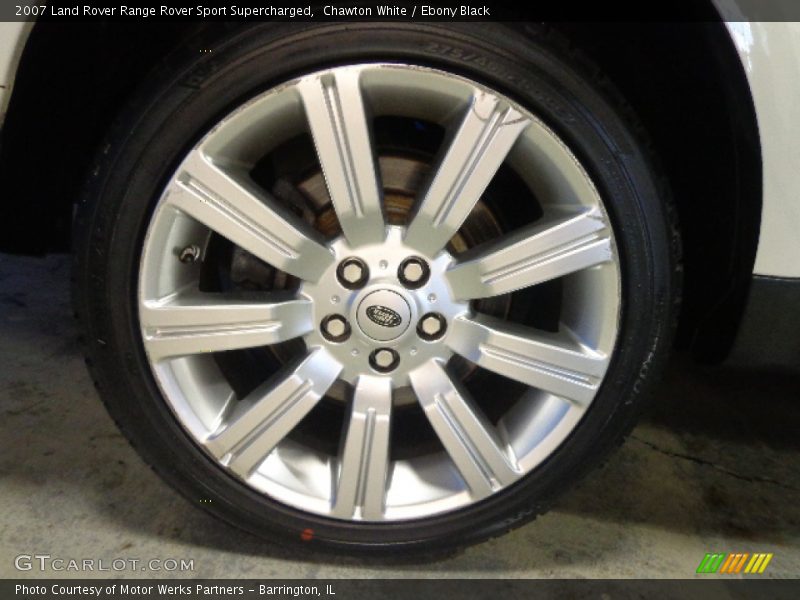 Chawton White / Ebony Black 2007 Land Rover Range Rover Sport Supercharged