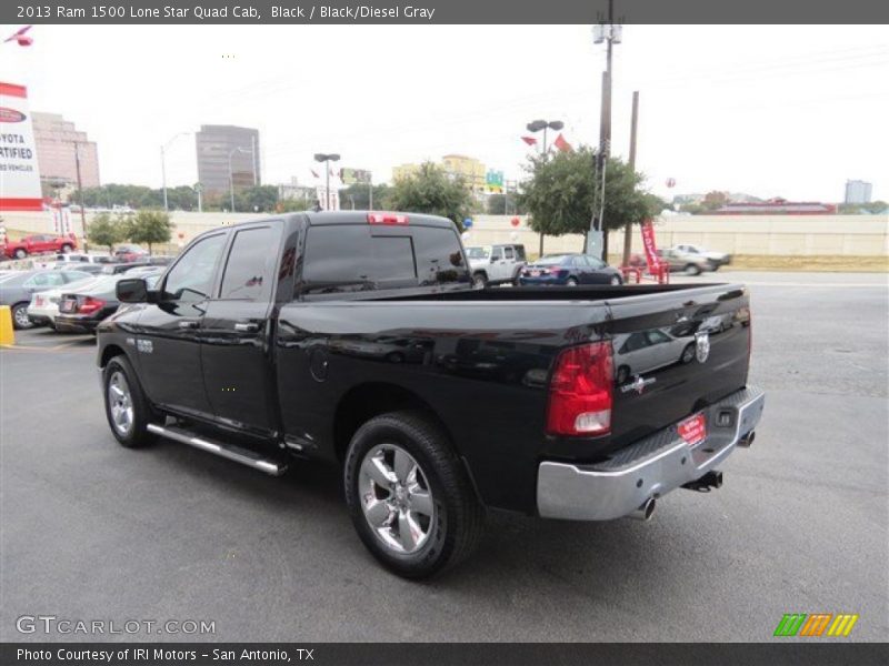 Black / Black/Diesel Gray 2013 Ram 1500 Lone Star Quad Cab